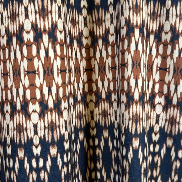 Eddie Bauer Travex Knit Geometric Cross Back Maxi Sun Dress Size Small Summer - Picture 5 of 8